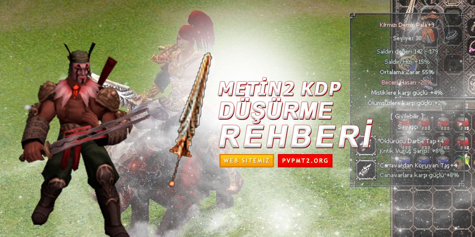 Metin2 Kırmızı Demir Pala (KDP) Nereden Düşer? – 2025 Rehberi