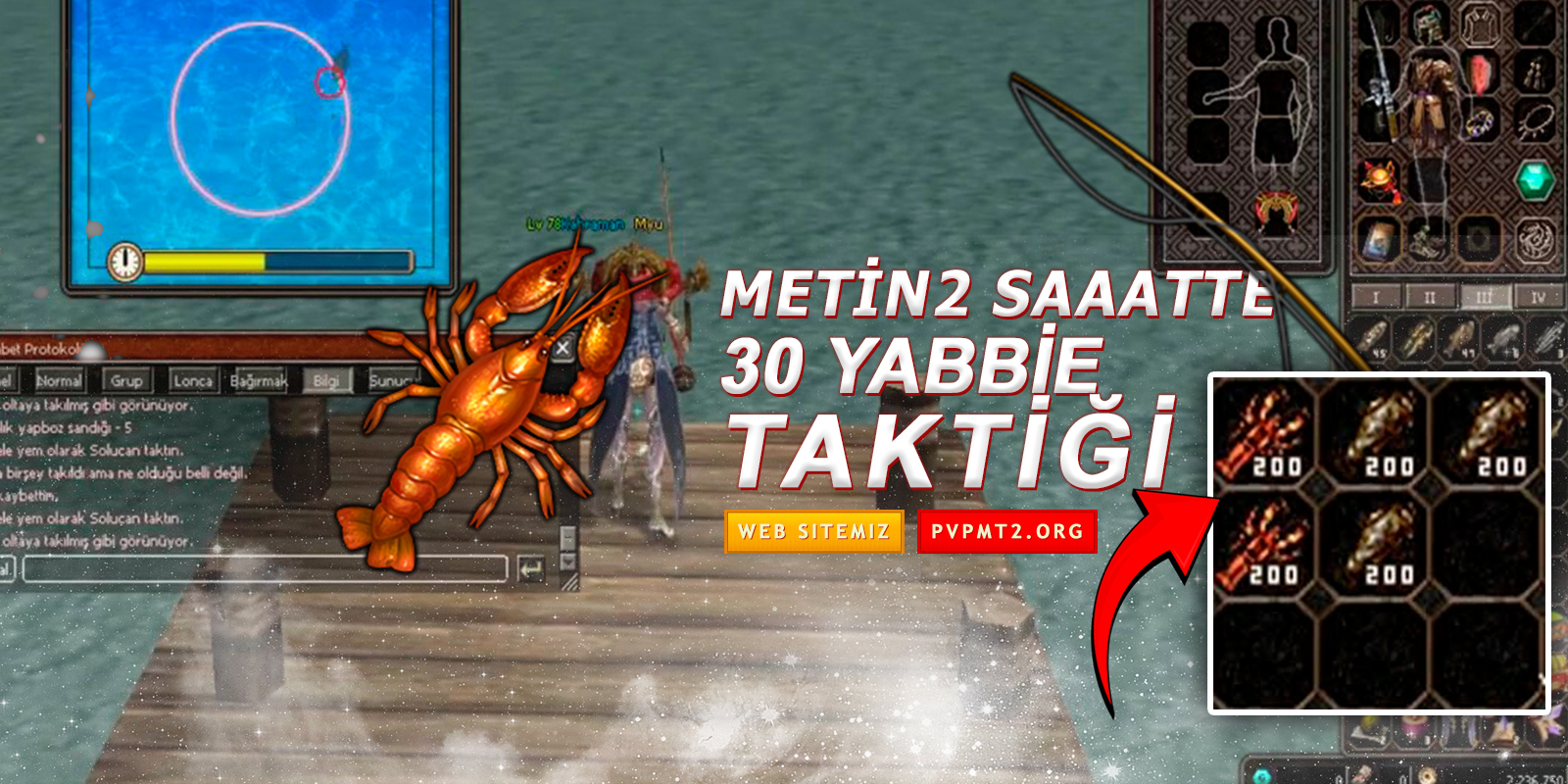 Metin2 Saatte 30 Yabbie Yengeci Tutmanın Taktikleri