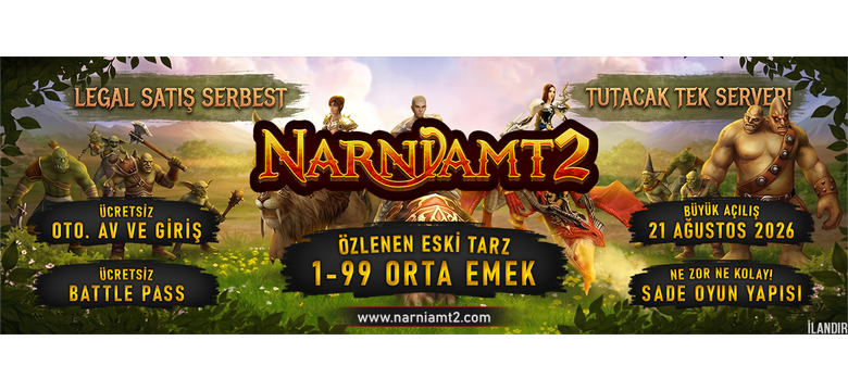 Narnia Mt2 — 21 Ağustos Cuma 21:00 Battle Pass Global Ödüllü Partner Yayıncılı Metin2 PvP Server