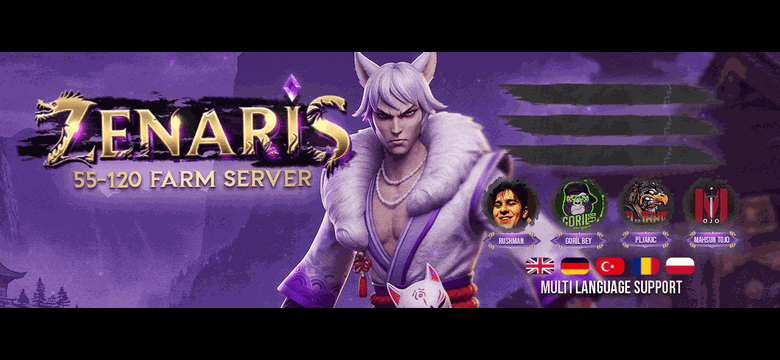 Zenaris Mt2 – 55-120 Newschool, +30 Milyon Başlangıç Hasarı, Ücretsiz Perma Oto Boss + Oto Av + Batt