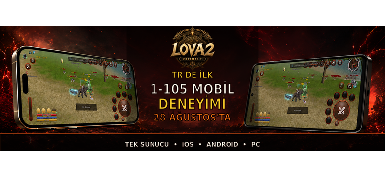 Lova2 Mobile – 1-105 Orta Emek, PC + iOS + Android Mobil Destekli, MertGames Güvenceli Metin2 PvP Se