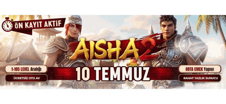 Aisha2 – 1-105 Eski Tarz Orta Emek Sabit Efsun Oranlı Metin2 PvP Server