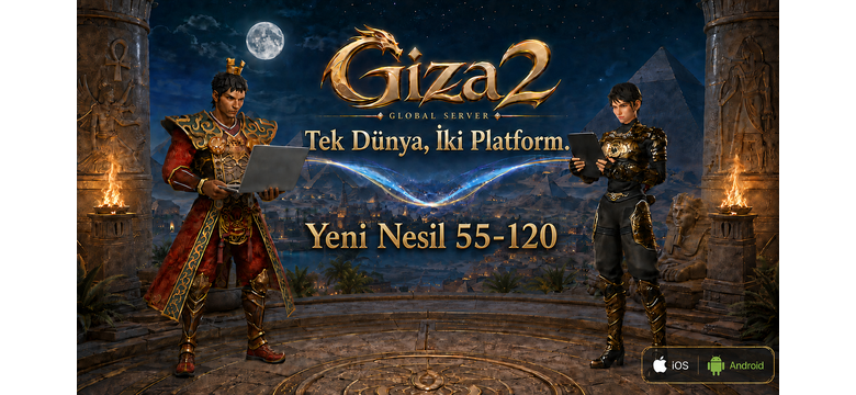 Giza2 Global Server – 55-120 Newschool, PC + Mobil Tek Dünya, Ücretsiz Perma Oto Boss + Av + Login +
