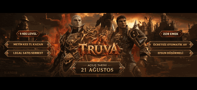 Truva Mt2 — 21 Ağustos Cuma 21:00 1-105 Zor Emek 300.000 TL Ödüllü %100 Hile Korumalı TL Kazan Metin